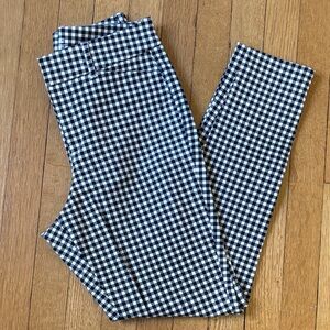 Old Navy Black & White Gingham Pixie Pants